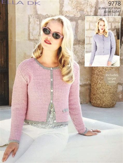 classic chanel jacket pattern|Chanel style jacket knitting pattern.